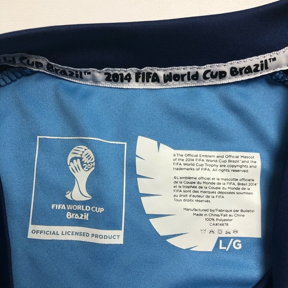 FIFA World Cup 2014 Argentina Jersey Mens Large - Picture 2 of 3